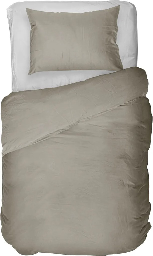 Kayori Koko Dekbedovertrek Taupe – Bij Swiss Sense