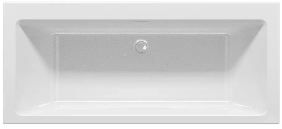 Riho Rethink Wall inbouw ligbad 180x80cm wit glans met Fall overloop