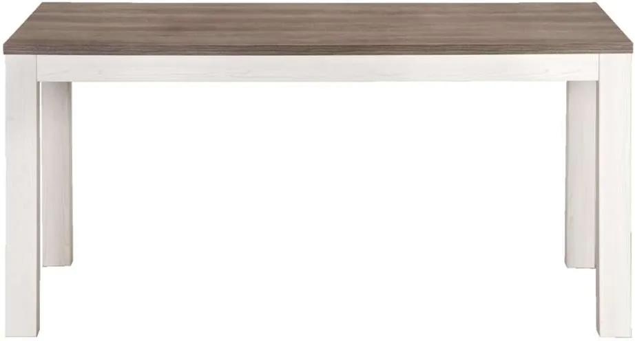 Eetkamertafel Lynn - wit eikenkleur - 77x160x90 cm - Leen Bakker