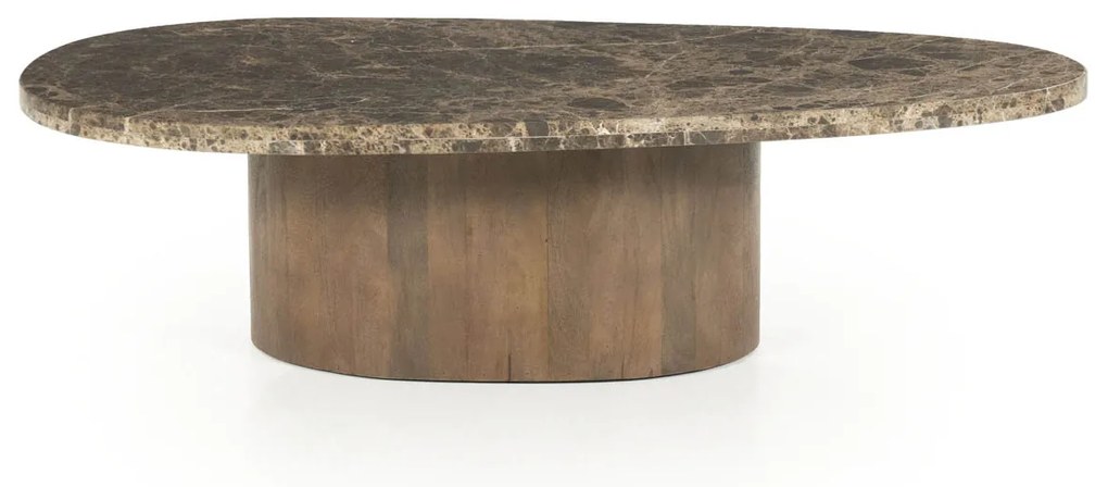 Eleonora Bradley Marmeren Salontafel Organische Vorm - 120 X 75cm.