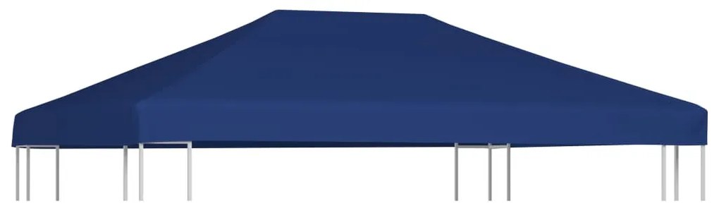 vidaXL Prieeldak 310 g/m² 4x3 m blauw