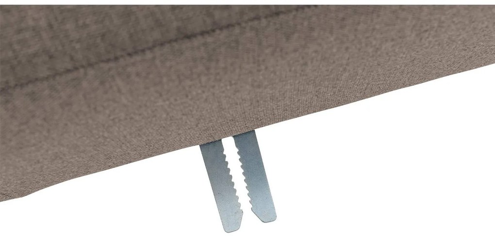 Goossens  Key West bruin, stof, 2-zits, modern design met ligelement rechts