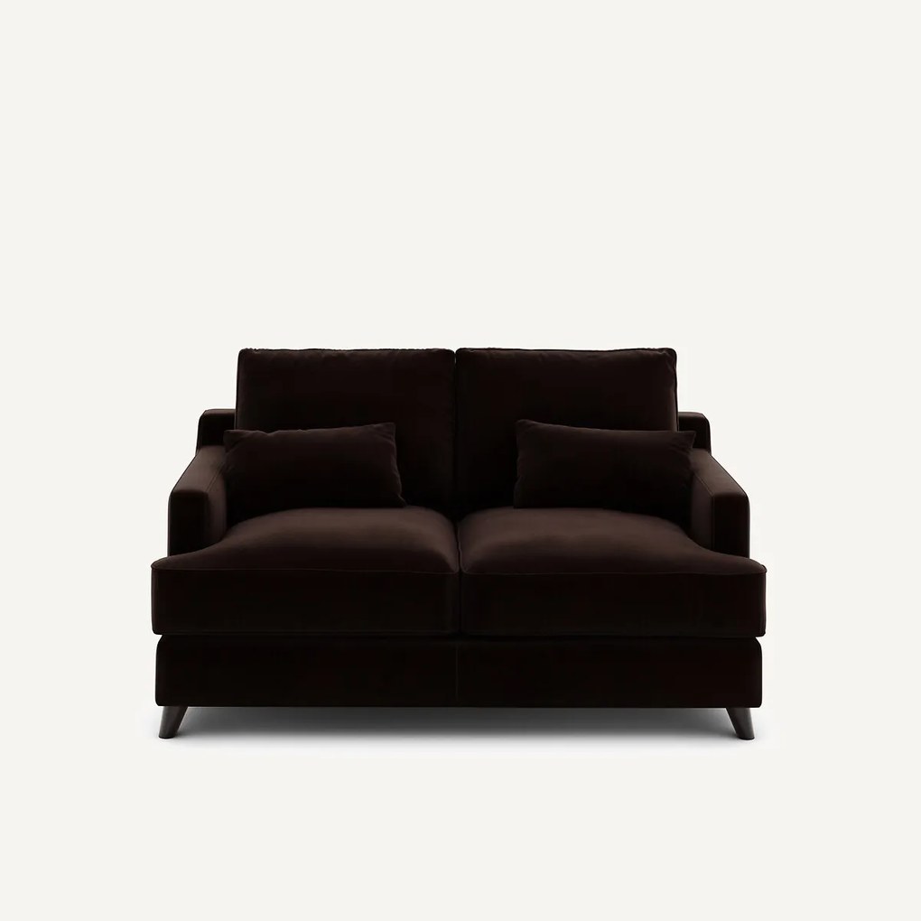 Compacte bank in fluweel, Alwine