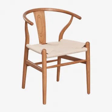 Pack Van 2 Eettafelstoelen Van Elmwood Uish Edition Ash Brown - Sklum