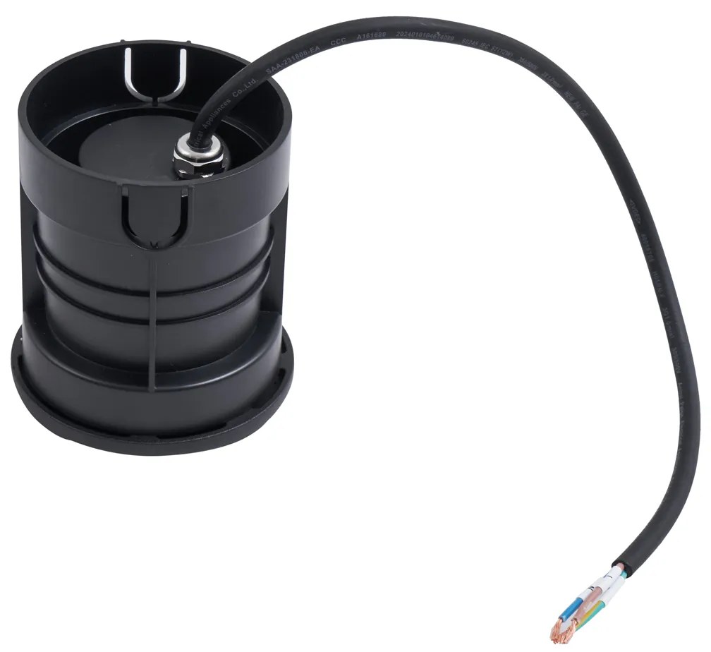 Moderne grondspot zwart GU10 50mm 2-lichts effect IP65 - Cellar