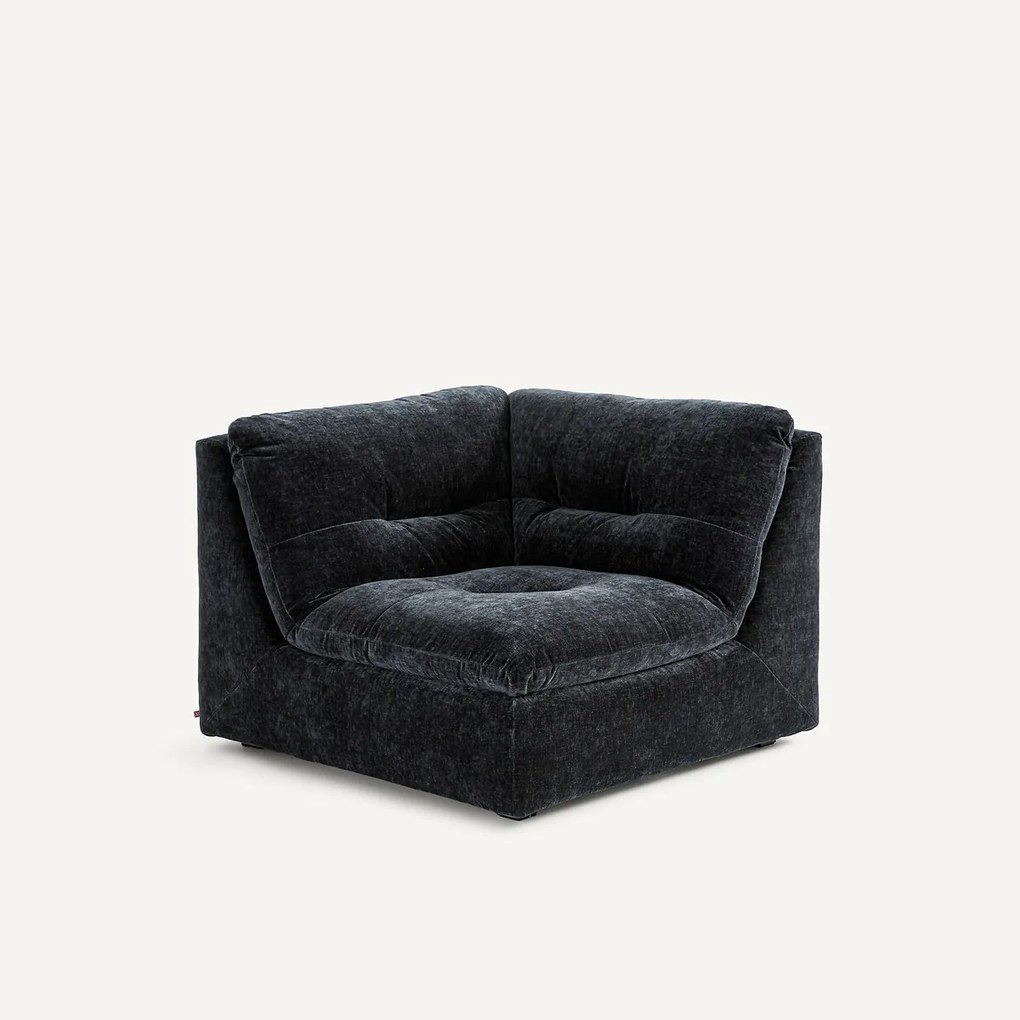 Modulaire 90° hoek in chenille fluweel, GIULIANO