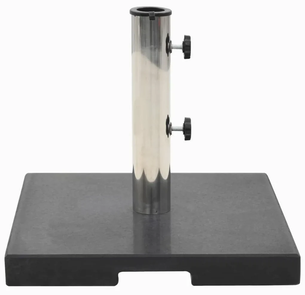 vidaXL Parasolvoet vierkant 20 kg graniet zwart