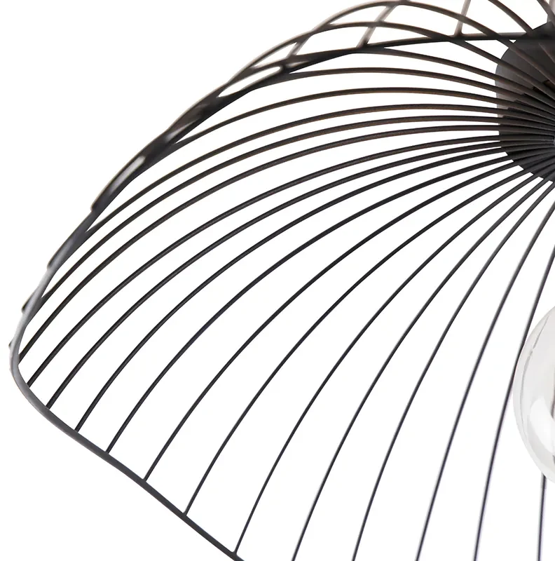 Design plafondlamp zwart 50 cm - Pua Design E27 rond Binnenverlichting Lamp