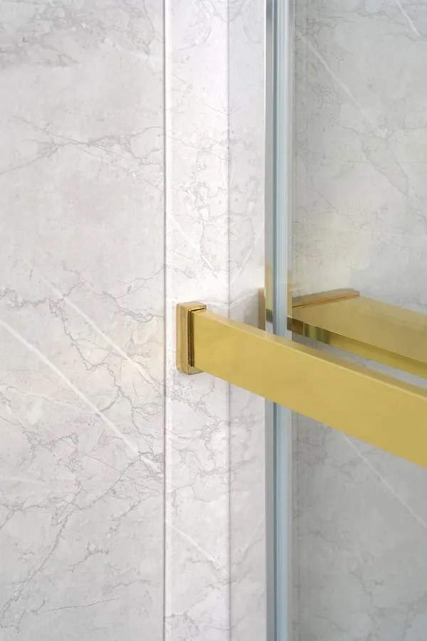 Sapho Shelf handdoekhouder en planchet voor douchewand goud mat