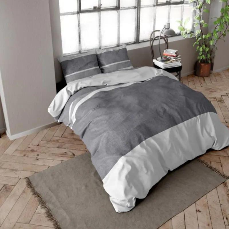 DreamHouse Bedding Skylar - Flanel - Antraciet 1-persoons (140 x 200/220 cm + 1 kussensloop) Dekbedovertrek
