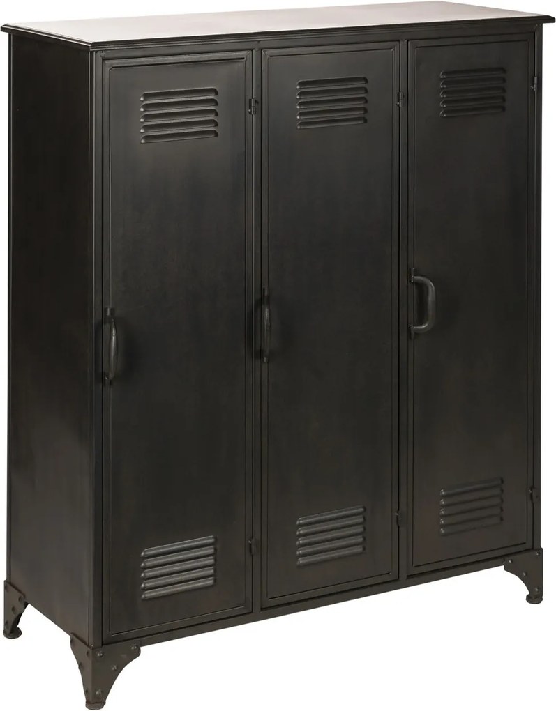 Rootsmann Industriële lockerkast 3 deuren | Zwart