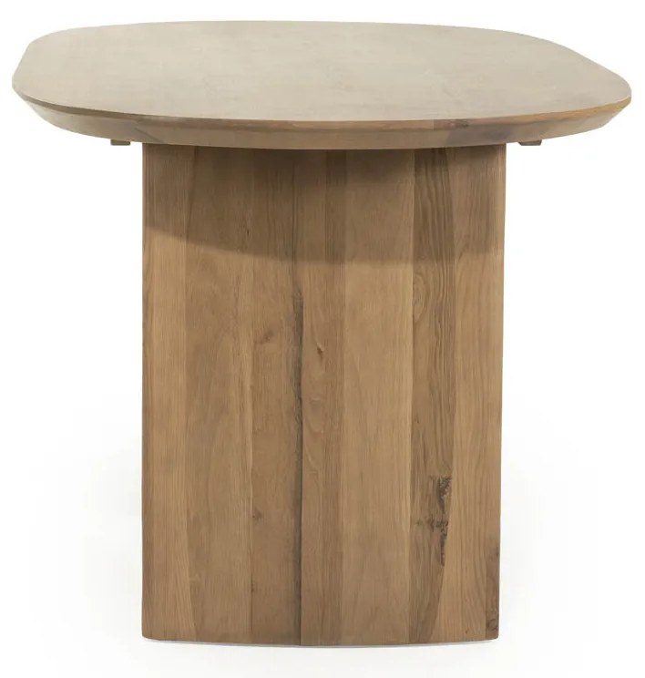 Eleonora Dex Ovale Eettafel Eikenhout Bruin 180x90 Cm - 180 X 110cm.