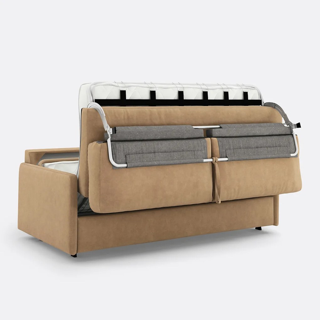 Slaapbank van fluweel, 2-, 3- of 4-zits, Bultex® comfort, MARTA