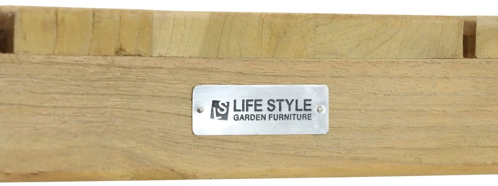 Dining Tuintafel rechthoekig 240 x 100 cm Old teak greywash Sentis