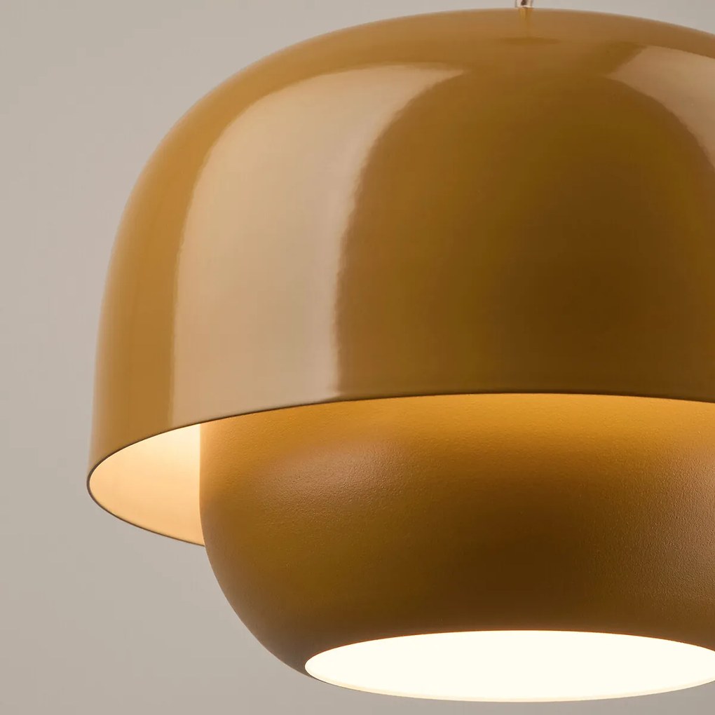Hanglamp van gekleurd metaal Ø21,4 cm, Kinoko