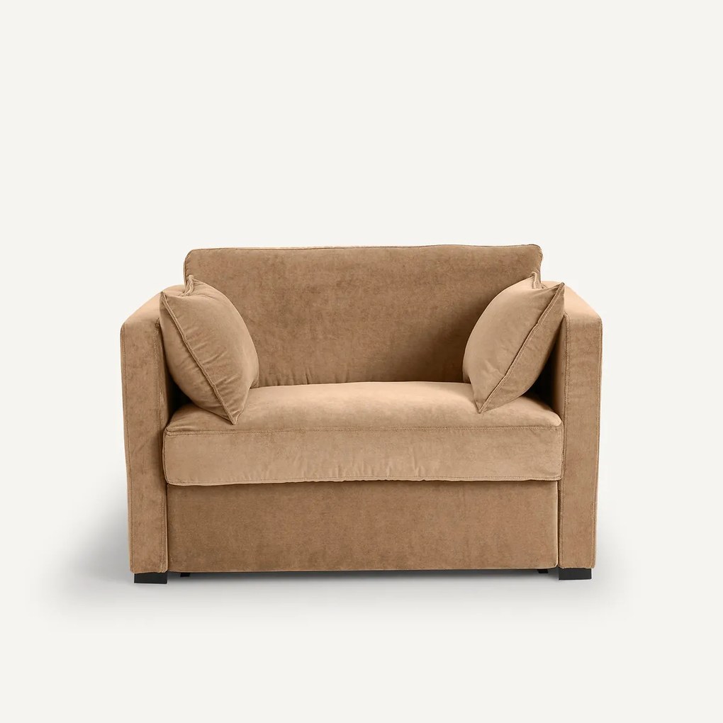 2-zitsbank, omvormbaar, in stonewashed fluweel, Neo Kinkajou