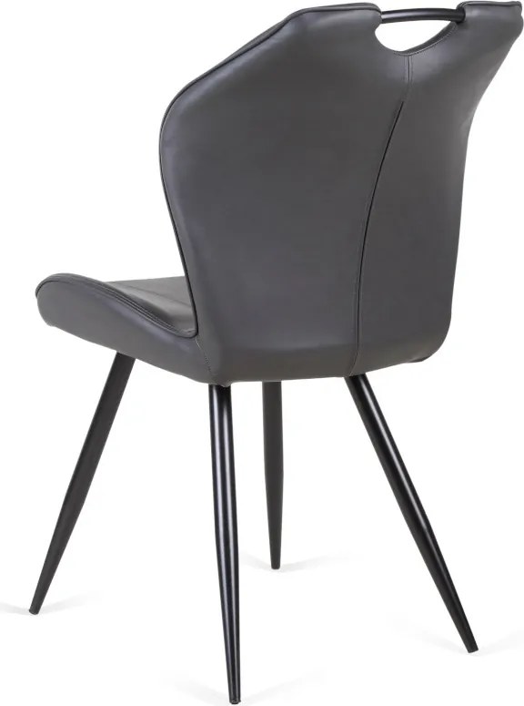 Eetkamerstoel - Cobra - leer Vintage zwart