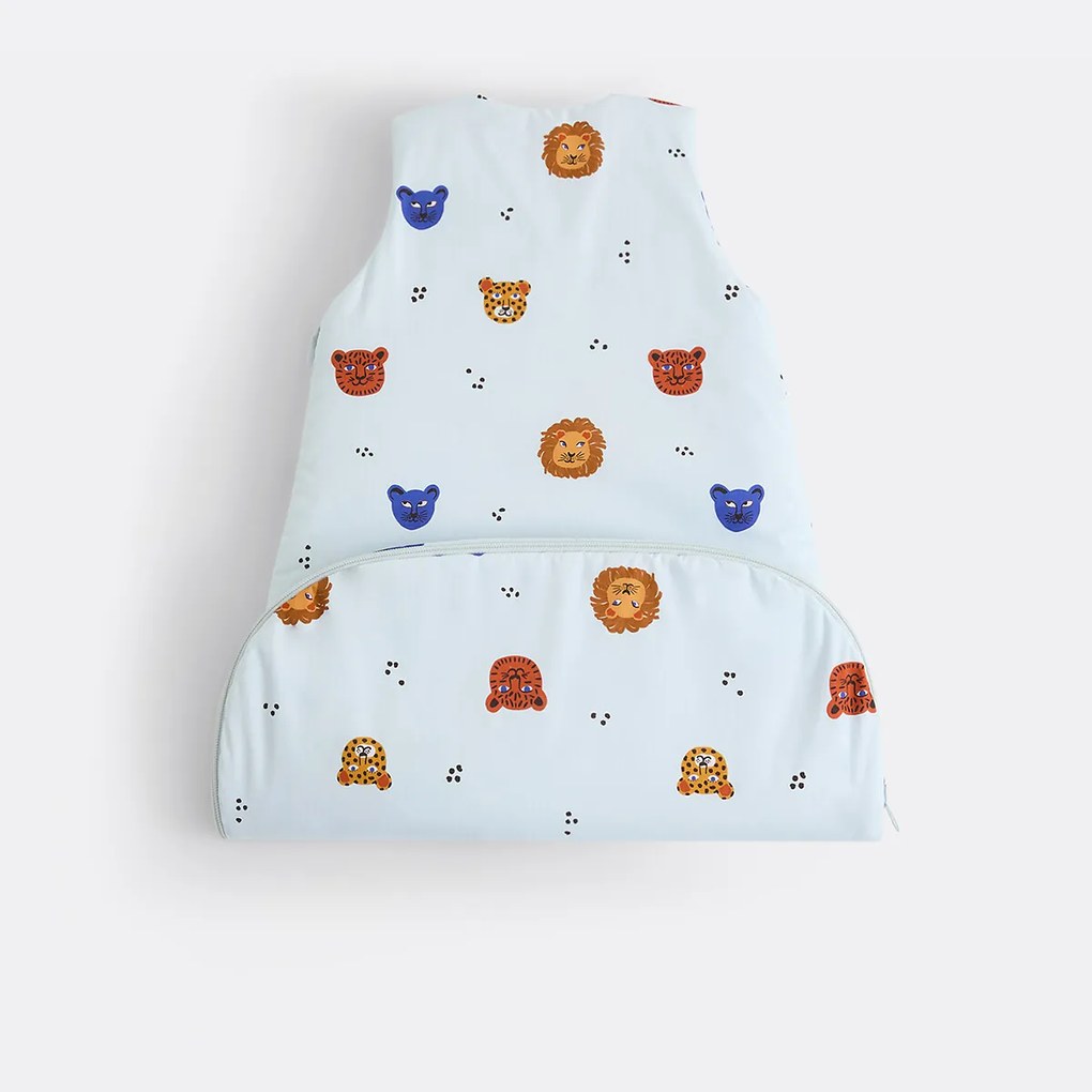 Omkeerbare katoenen perkal slaapzak, dierenprint, PETITE SAVANE