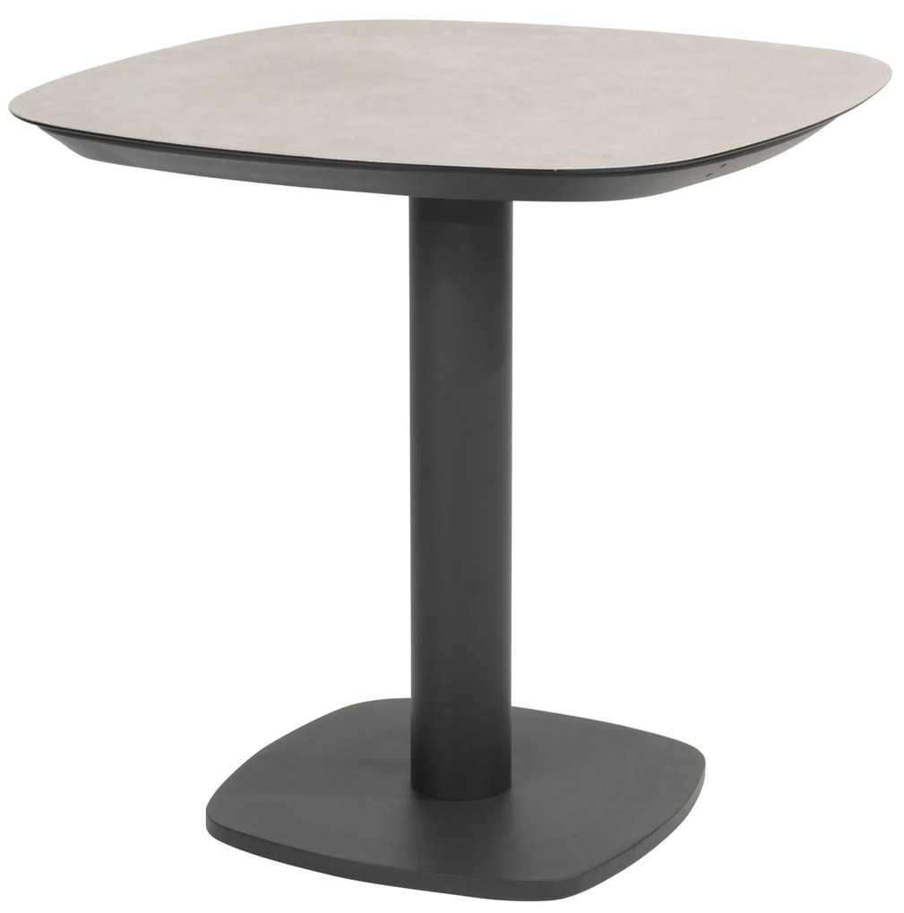 Manolo dining tuintafel 75x75x75 cm printed ceramic antraciet Taste 4SO