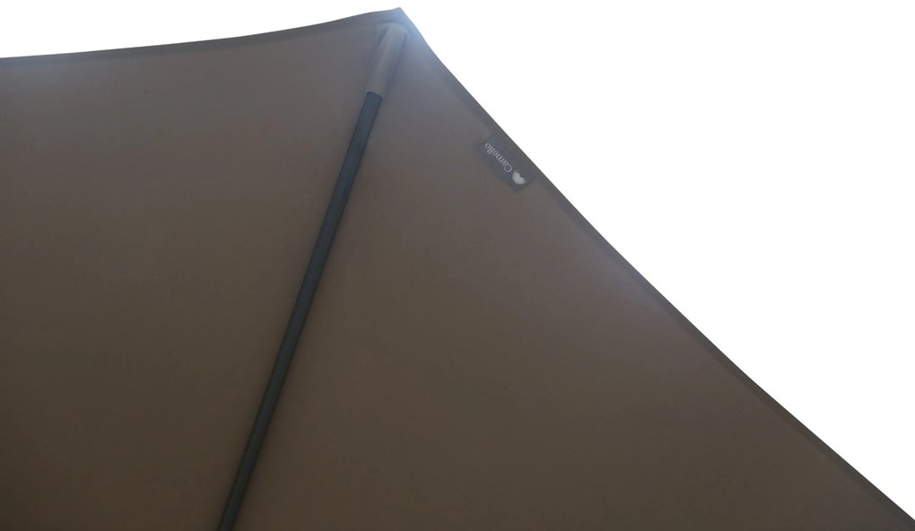 Camello Valerio Stokparasol M (excl. Voet) Aluminium Taupe
