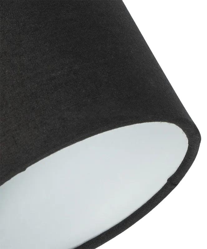 Stoffen Moderne plafondlamp zwart 89,5 cm 4-lichts verstelbaar - Hetta Modern E14 Binnenverlichting Lamp