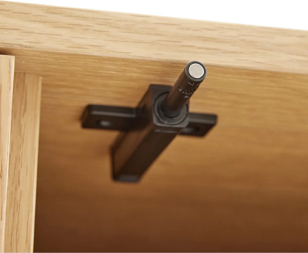 Eiken Tv-meubel Scandinavisch 200 Cm - 200x42x50cm.