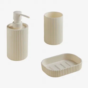 Badkamerset In Abs Ozene Gardenia Wit - Sklum