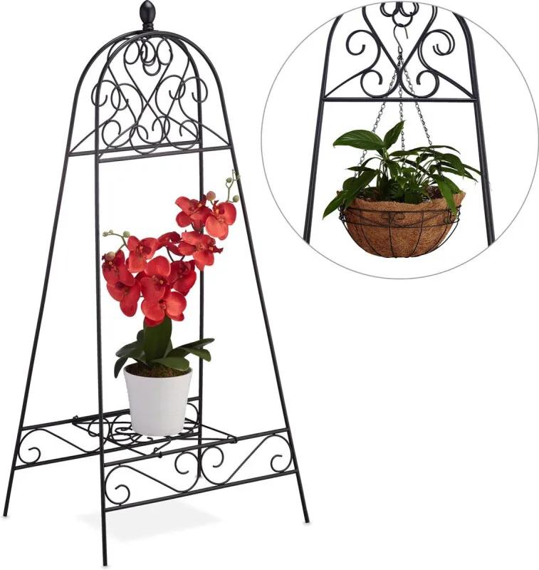 Plantenrek metaal - bloemenrek - balkon - rek - inklapbar - tuinrek - ijzer