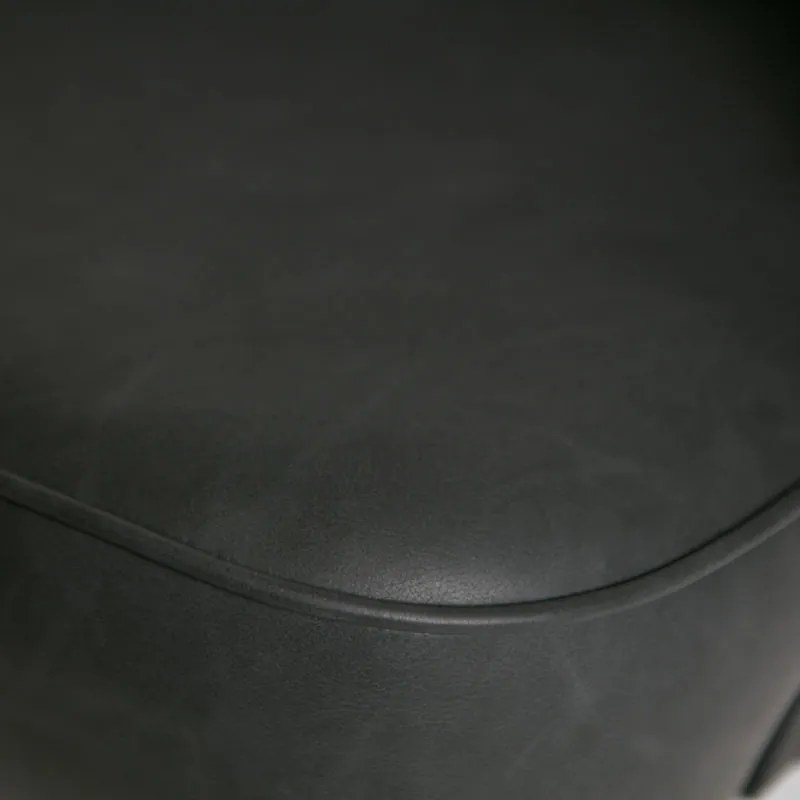 BePureHome Vogue Fauteuil Zwart Leer