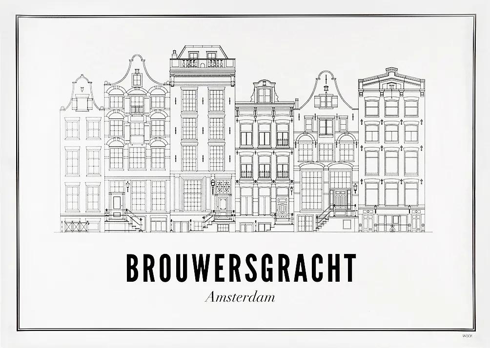 WIJCK Amsterdam Brouwersgracht print