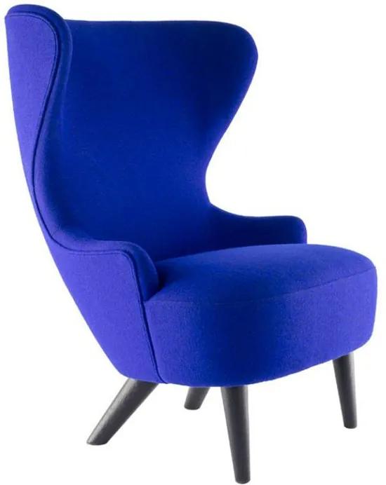 Tom Dixon Wingback Micro Black fauteuil blauw