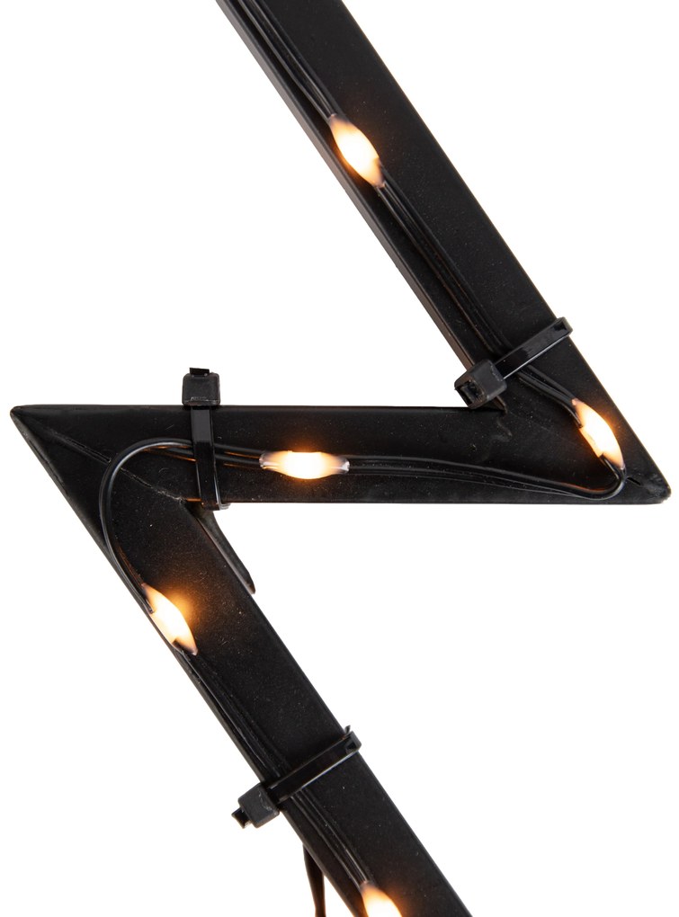 Kerst prikspot boom zwart 71cm incl. LED IP44 - Kas