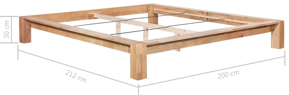 Medina Bedframe massief eikenhout 180x200 cm