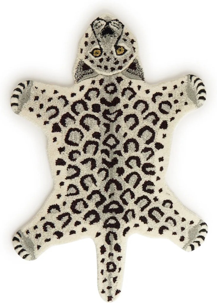 Doing Goods Snowy Leopard vloerkleed 92 x 62 cm