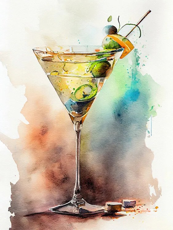 Ilustratie Drinks cocktail, Justyna Jaszke