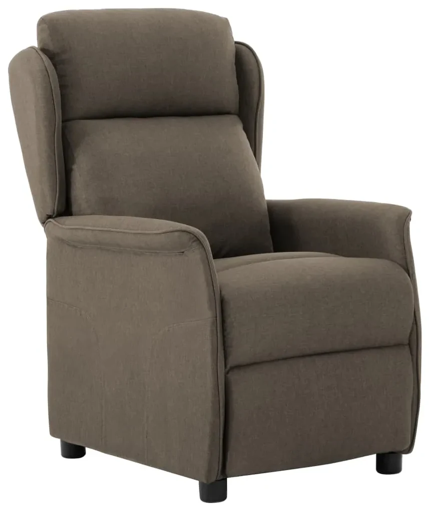 vidaXL Leunstoel stof taupe
