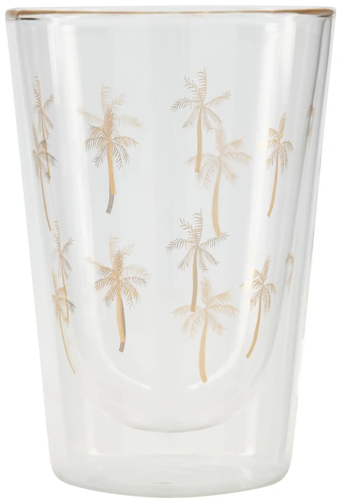 HEMA Dubbelwandig Glas 350ml Palm