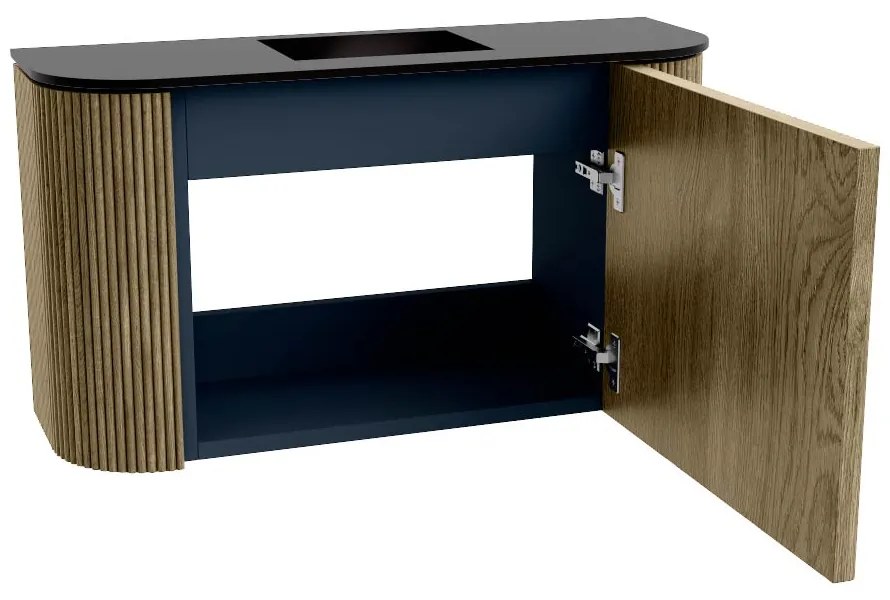 Mondiaz Joya 75cm toiletmeubel ronding links/rechts dusk met wastafel faye midden zonder kraangat urban