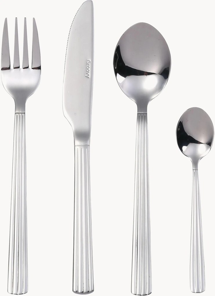 Bestekset Groovy, 4 personen, 16-delig