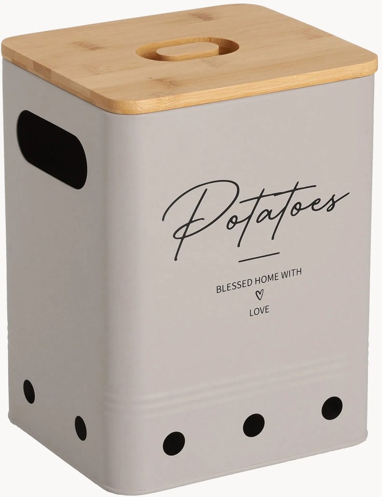 Keukenopbergpot Potatoes met bamboe deksel