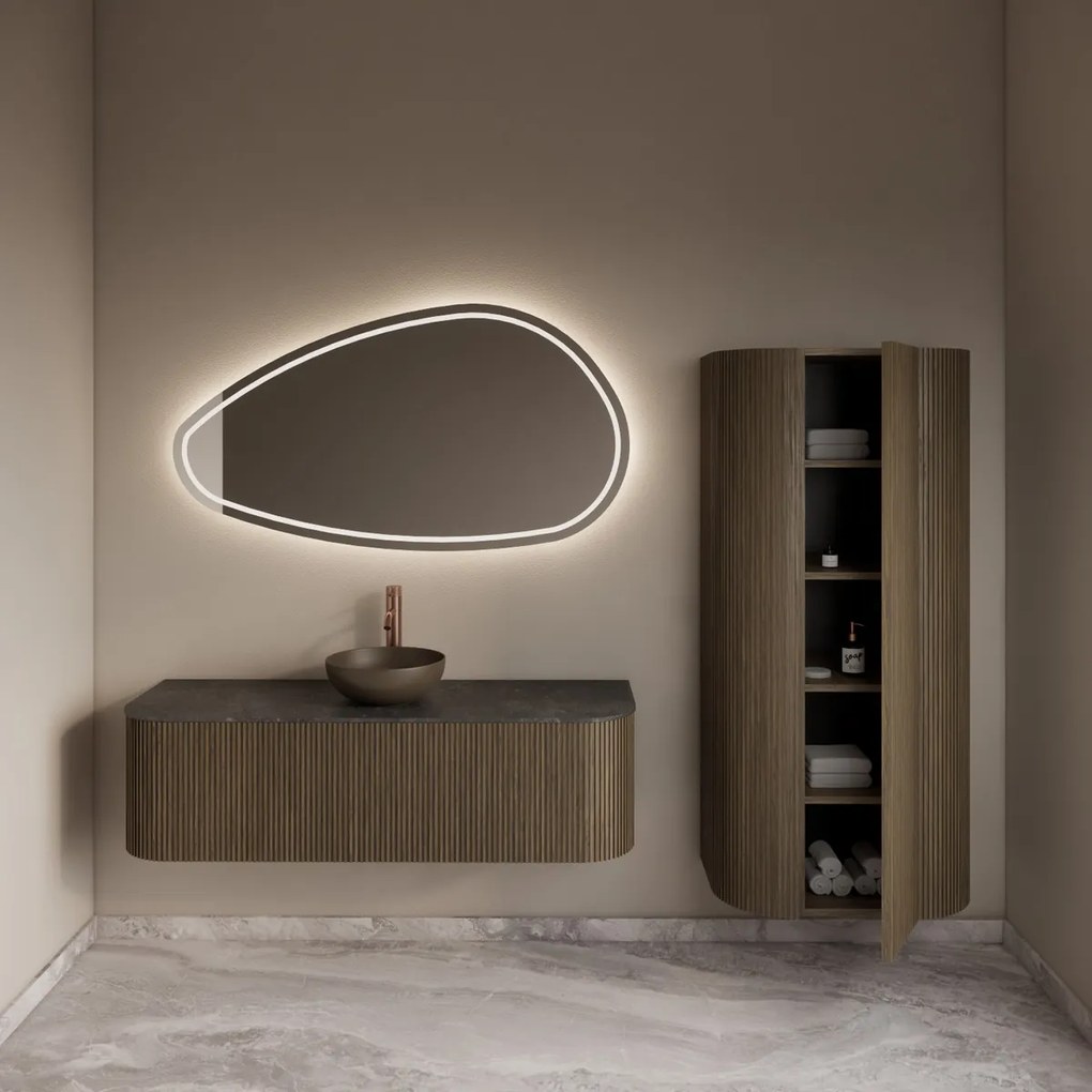 Gliss Design Alluro kolomkast 160cm ash grey