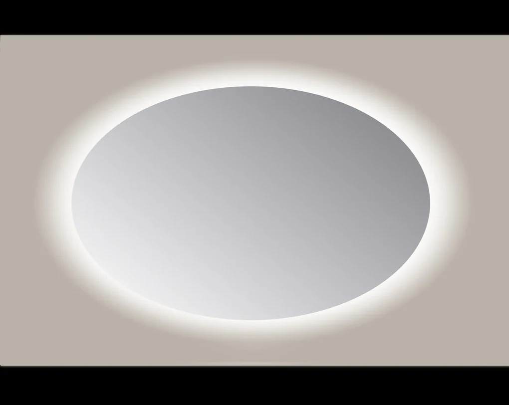 Sanicare Q-mirrors ovale spiegel 70x100cm met LED verlichting 6000K met sensor