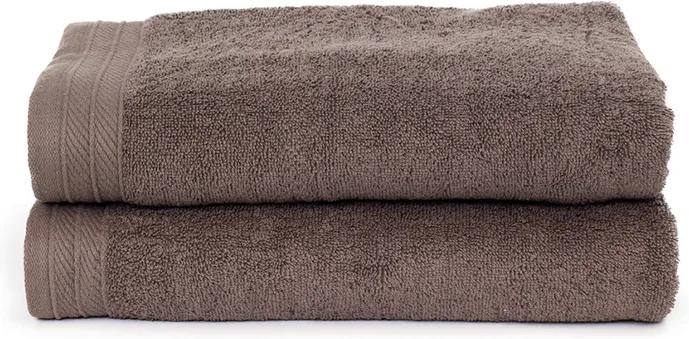 The One Towelling 2-PACK: Badlaken Organic - 70 x 140 cm - Taupe