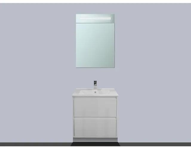 BRAUER New Future badmeubel 60cm hoogglans wit met spiegelkast rechtsdraaiend sw2209/sw3064/sw3148/