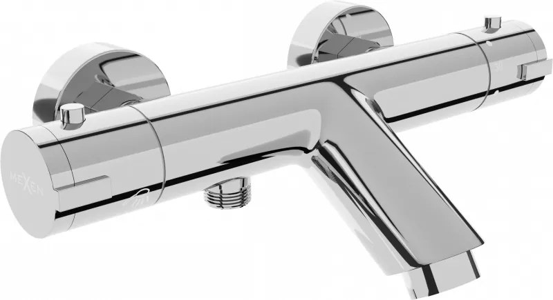 Mexen Kai thermostatische badkraan, chroom - 77300-00