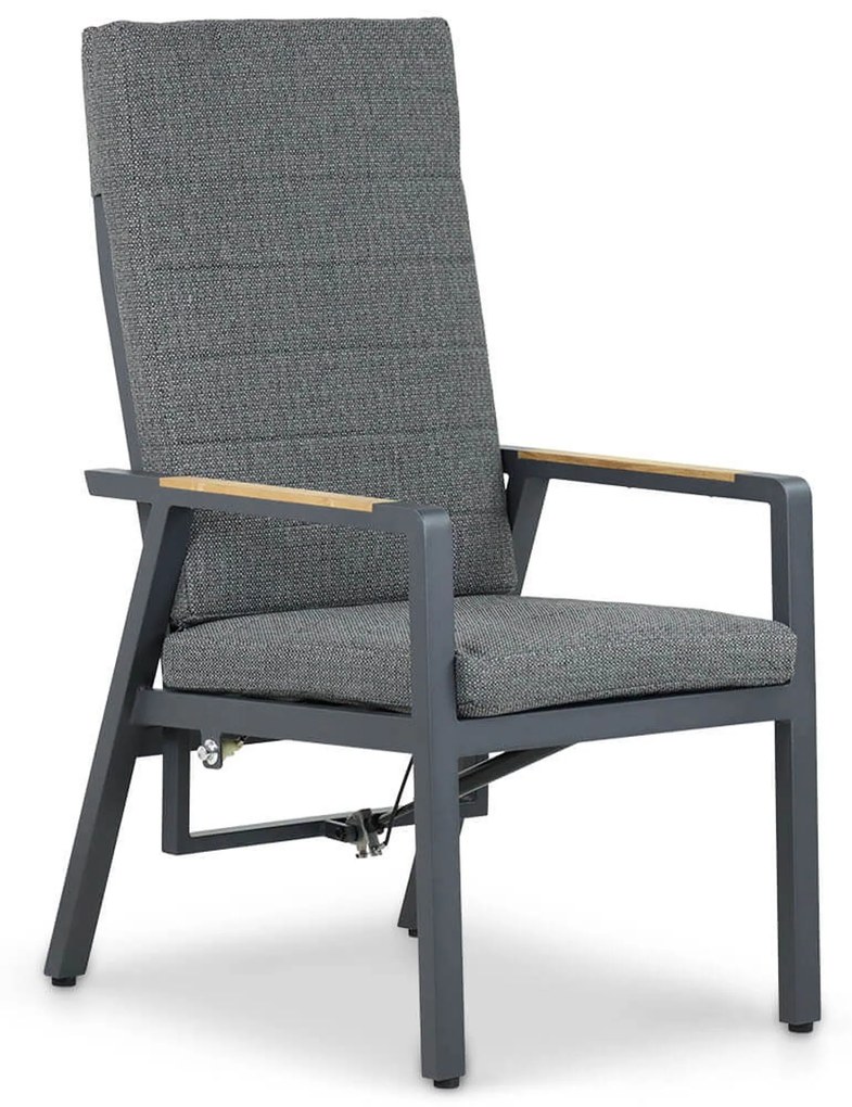 Tuinset 6 personen 240 cm Aluminium/teak Grijs Lifestyle Garden Furniture Marseille/Borello