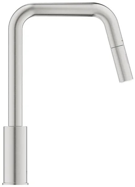 GROHE Eurosmart Keukenmengkraan - 22.1cm - uitrekbare handdouche - 2 straalsoorten - supersteel 30619DC0