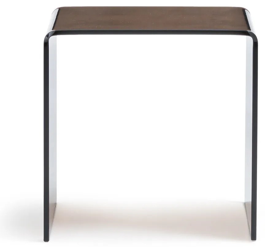 Nachtkastje in gehard glas, Joan