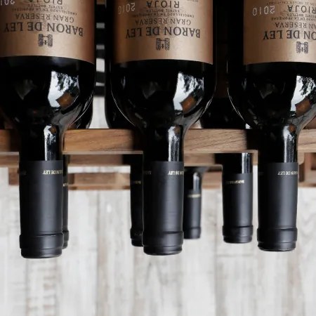 DTP Home Shelfmate & Winemate Natural 7-delig Wijn-wandrek 130x115cm - 130x25x115cm.