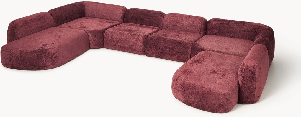 XL modulaire teddy bouclé bank Wolk